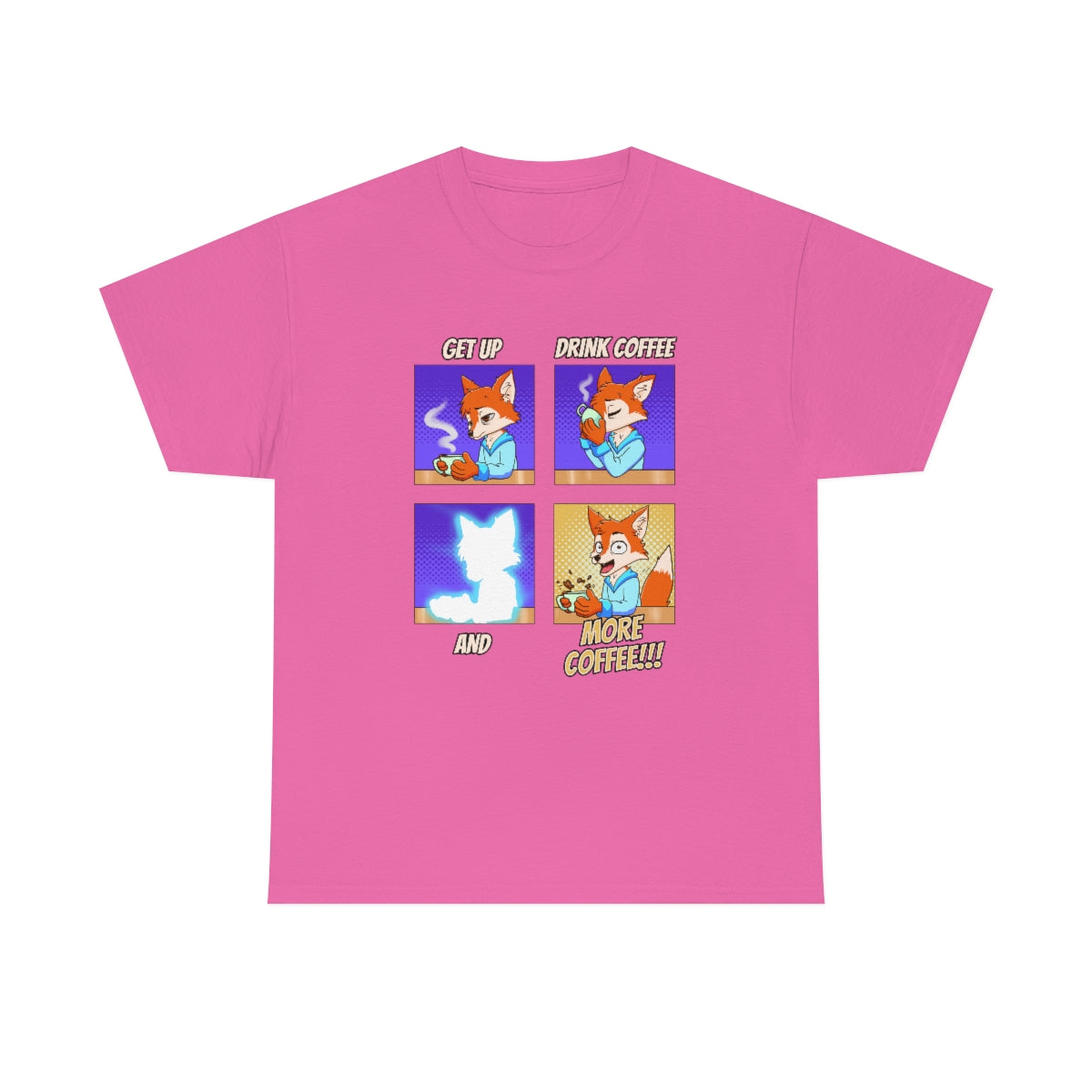 More Coffee - T-Shirt T-Shirt Artworktee Pink S 