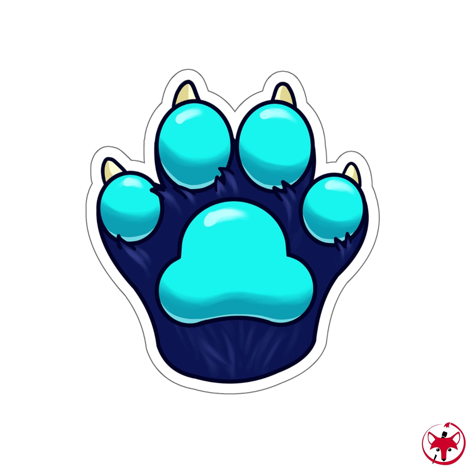 Neon Woof Paw - Sticker Sticker Neon Woof A Pack of 3 stickers 
