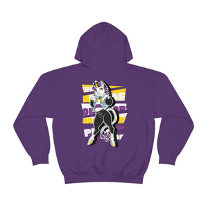 Non Binary Pride Avalon Unicorn - Hoodie Hoodie Artworktee Purple S 