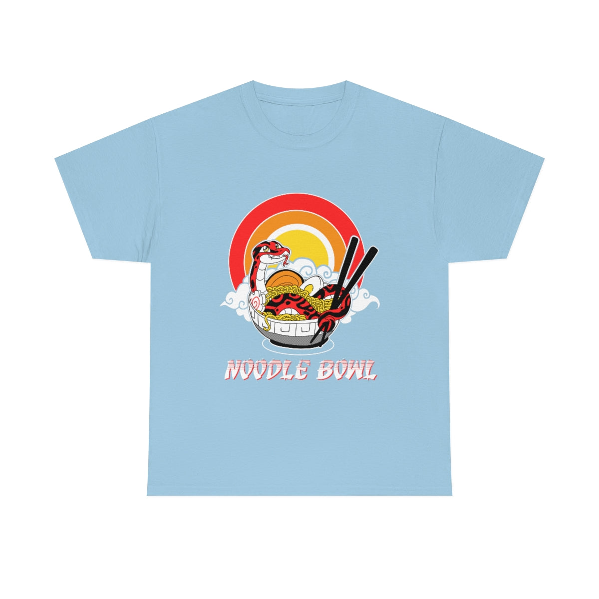 Noodle Bowl - T-Shirt T-Shirt Crunchy Crowe Light Blue S 