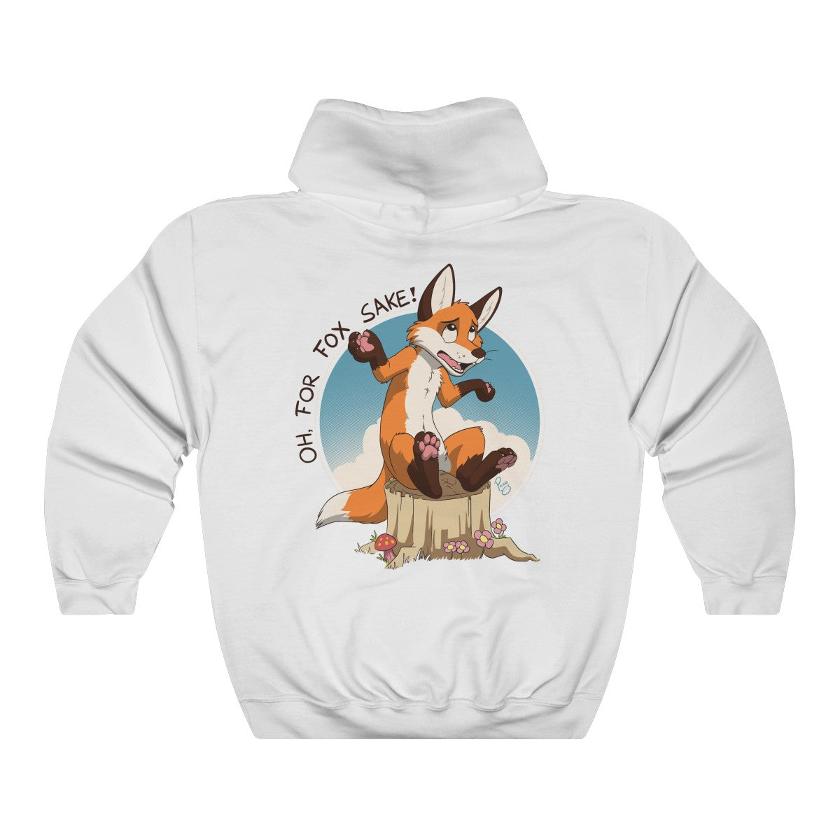 Oh For Fox Sake Brown Text - Hoodie Hoodie Paco Panda White S 