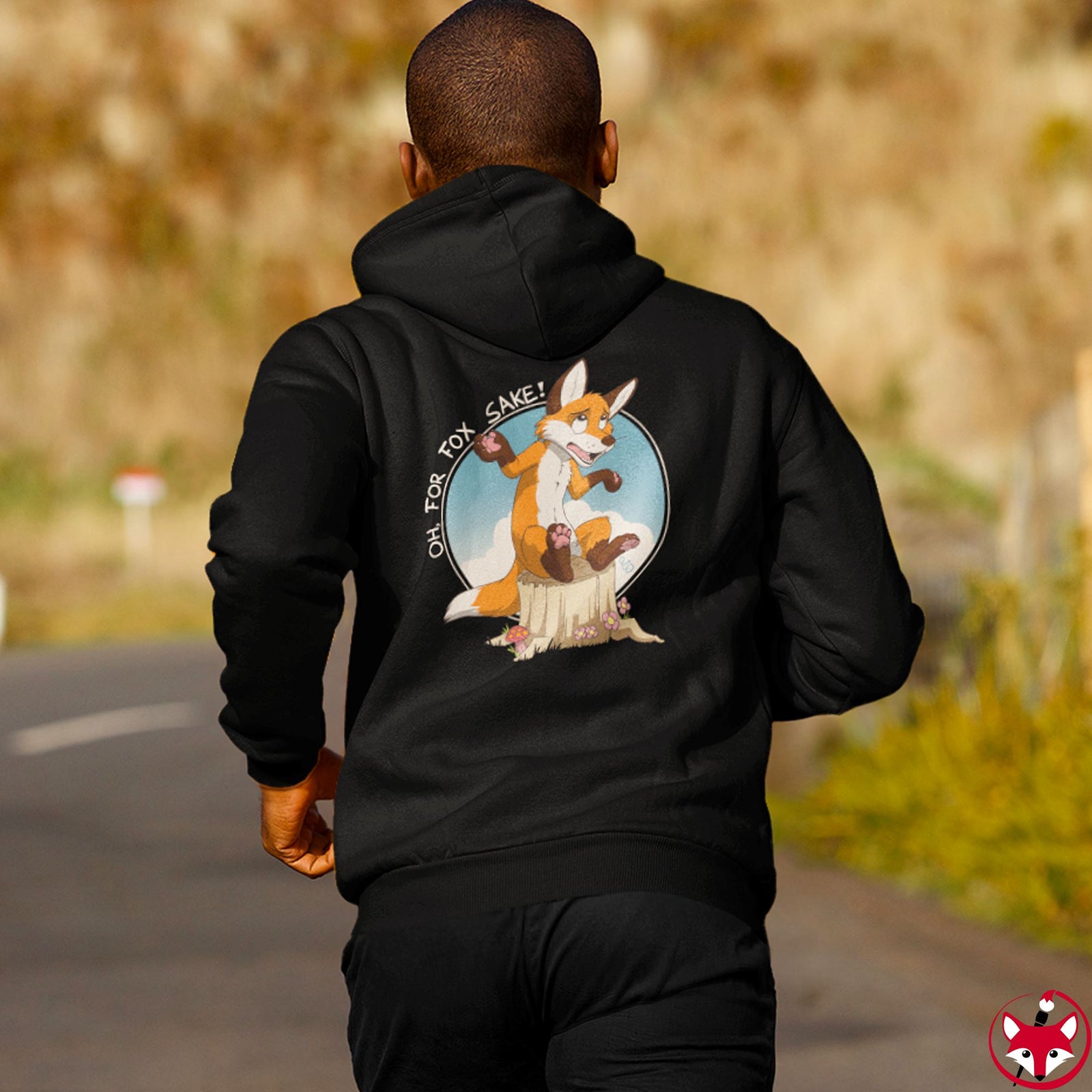 Oh For Fox Sake White Text - Hoodie Hoodie Paco Panda 