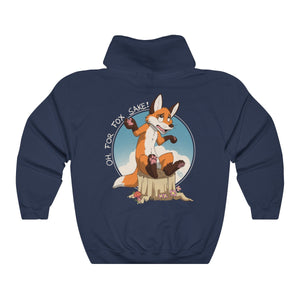 Oh For Fox Sake White Text - Hoodie Hoodie Paco Panda Navy Blue S 