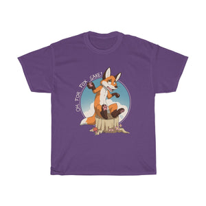 Oh For Fox Sake White Text - T-Shirt T-Shirt Paco Panda Purple S 