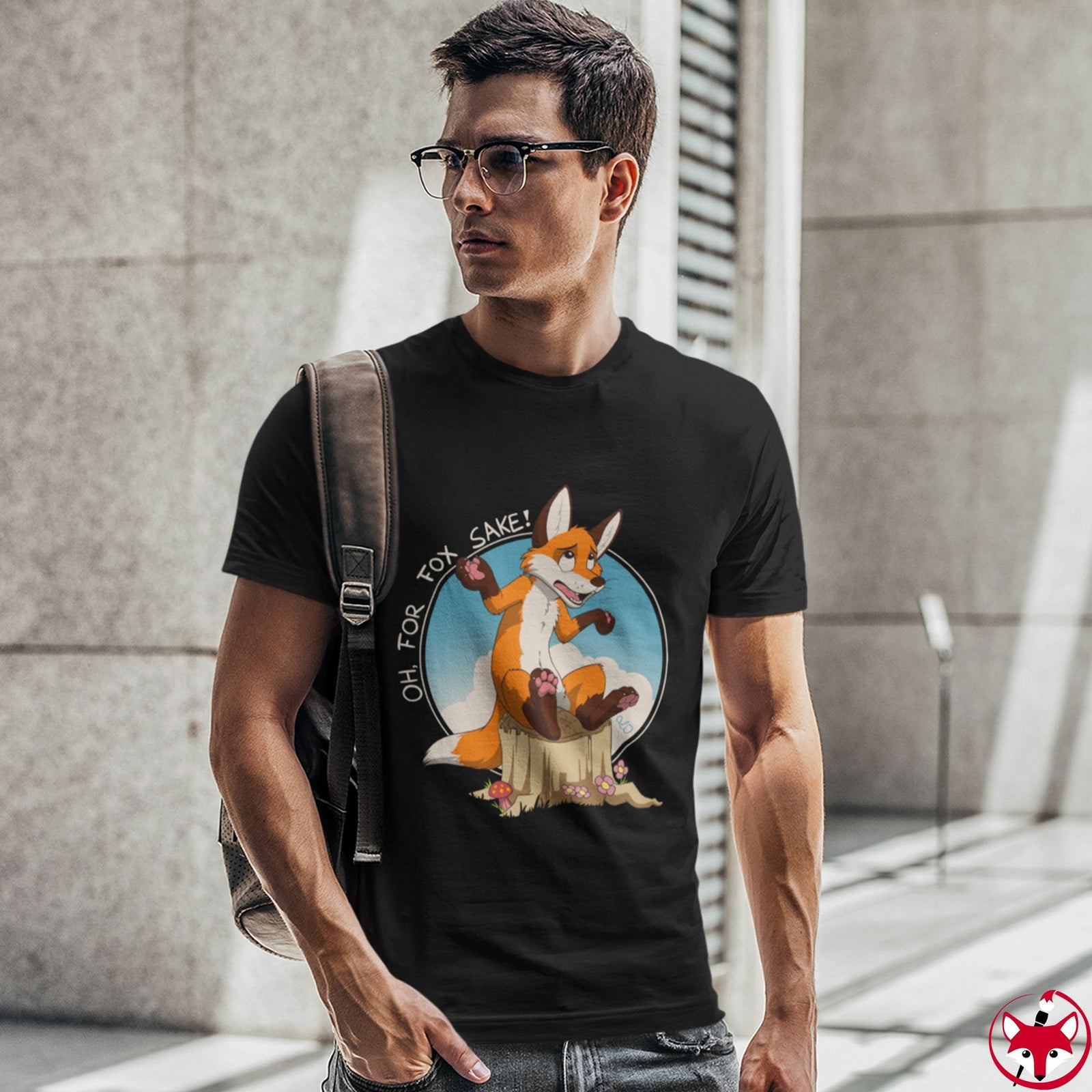 Oh For Fox Sake White Text - T-Shirt T-Shirt Paco Panda 