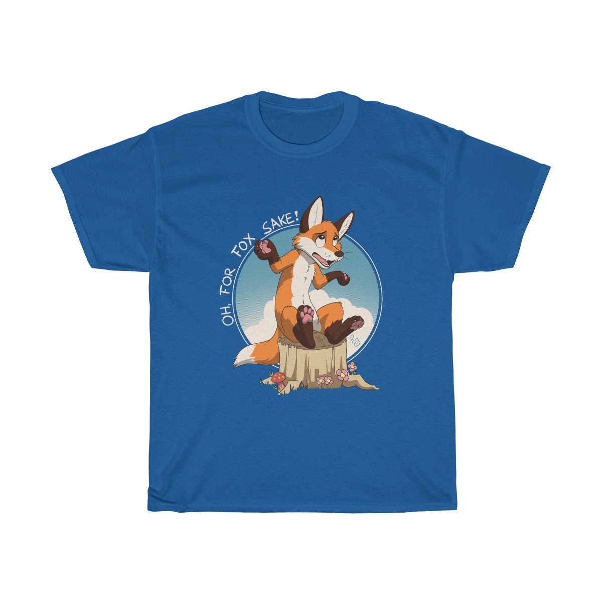 Oh For Fox Sake White Text - T-Shirt T-Shirt Paco Panda Royal Blue S 