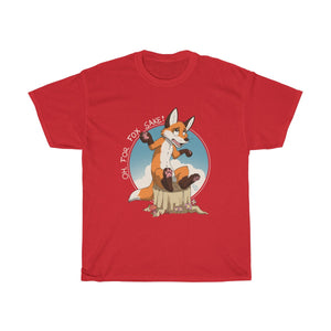 Oh For Fox Sake White Text - T-Shirt T-Shirt Paco Panda Red S 