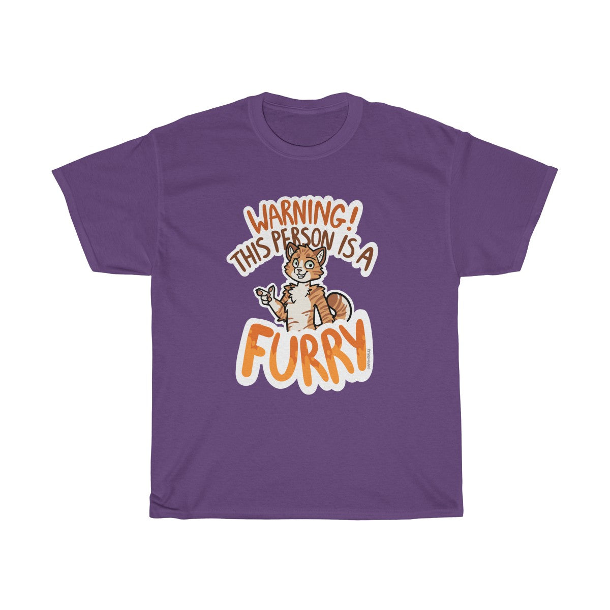 Orange Cat - T-Shirt T-Shirt Sammy The Tanuki Purple S 