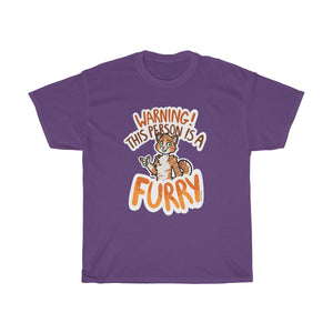 Orange Cat - T-Shirt T-Shirt Sammy The Tanuki Purple S 