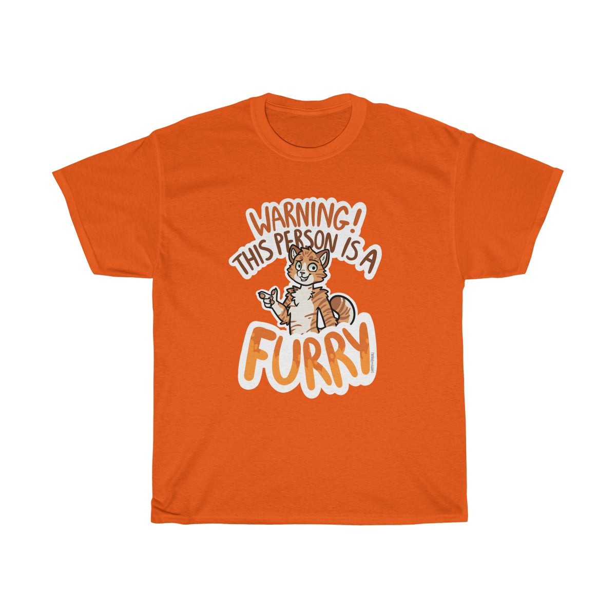 Orange Cat - T-Shirt T-Shirt Sammy The Tanuki Orange S 