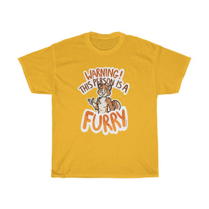 Orange Cat - T-Shirt T-Shirt Sammy The Tanuki Gold S 