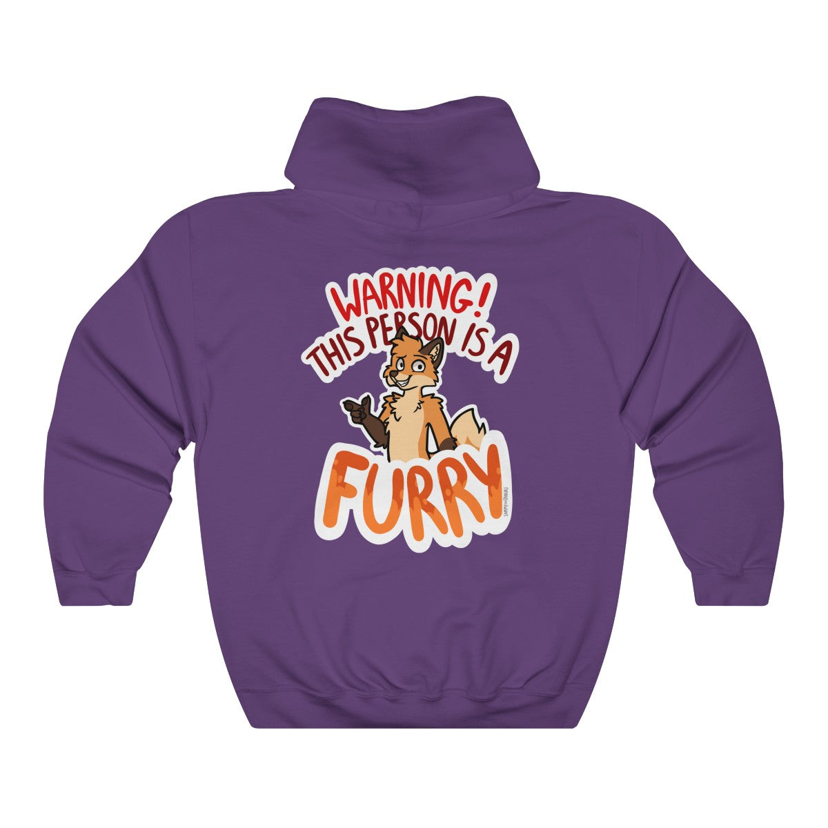 Orange Fox - Hoodie Hoodie Sammy The Tanuki Purple S 