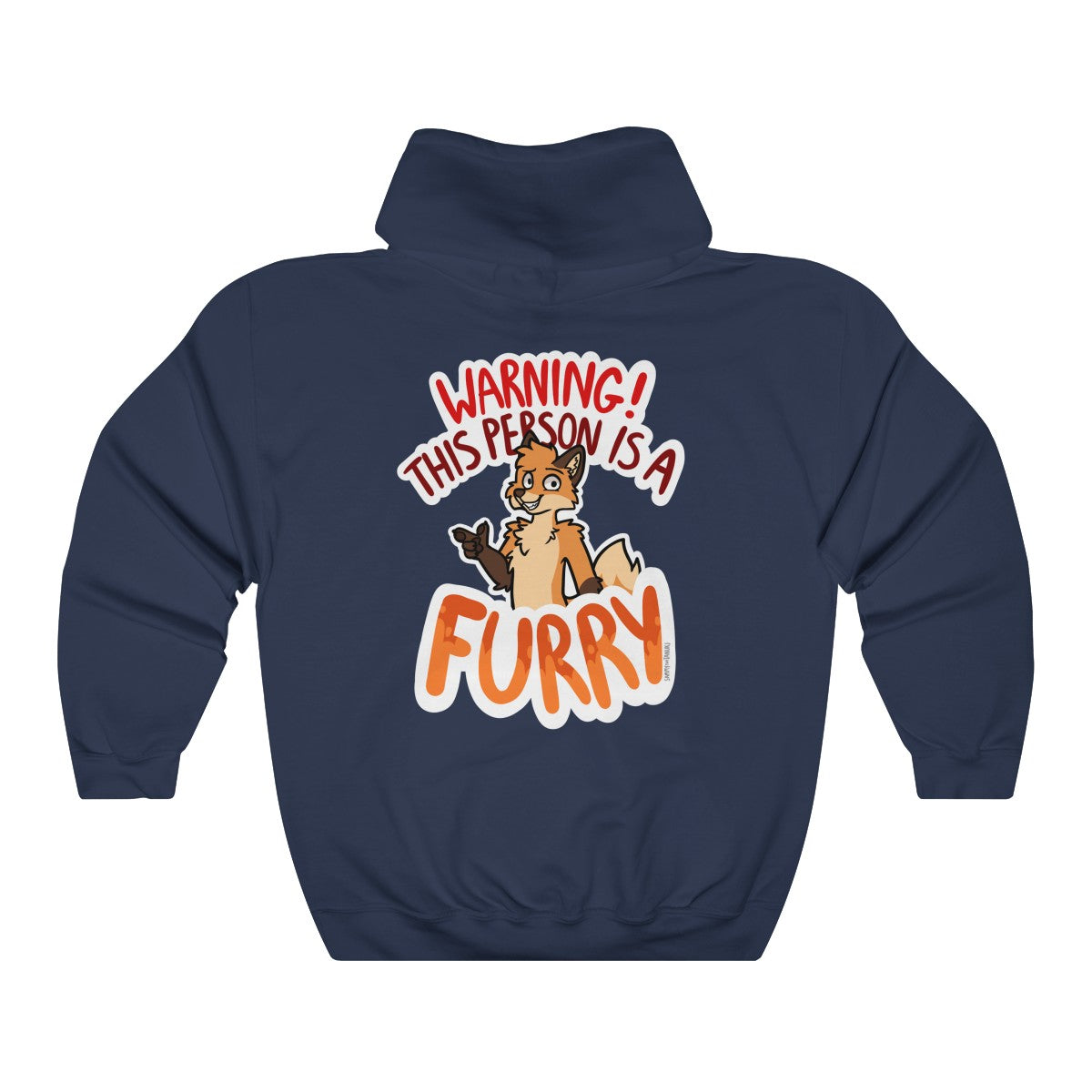 Orange Fox - Hoodie Hoodie Sammy The Tanuki Navy Blue S 