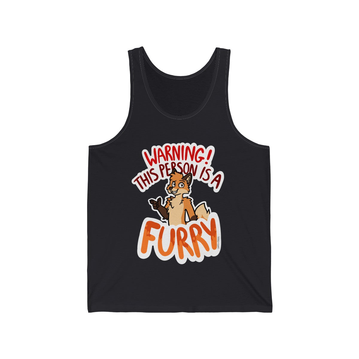 Orange Fox - Tank Top Tank Top Sammy The Tanuki Dark Grey XS 