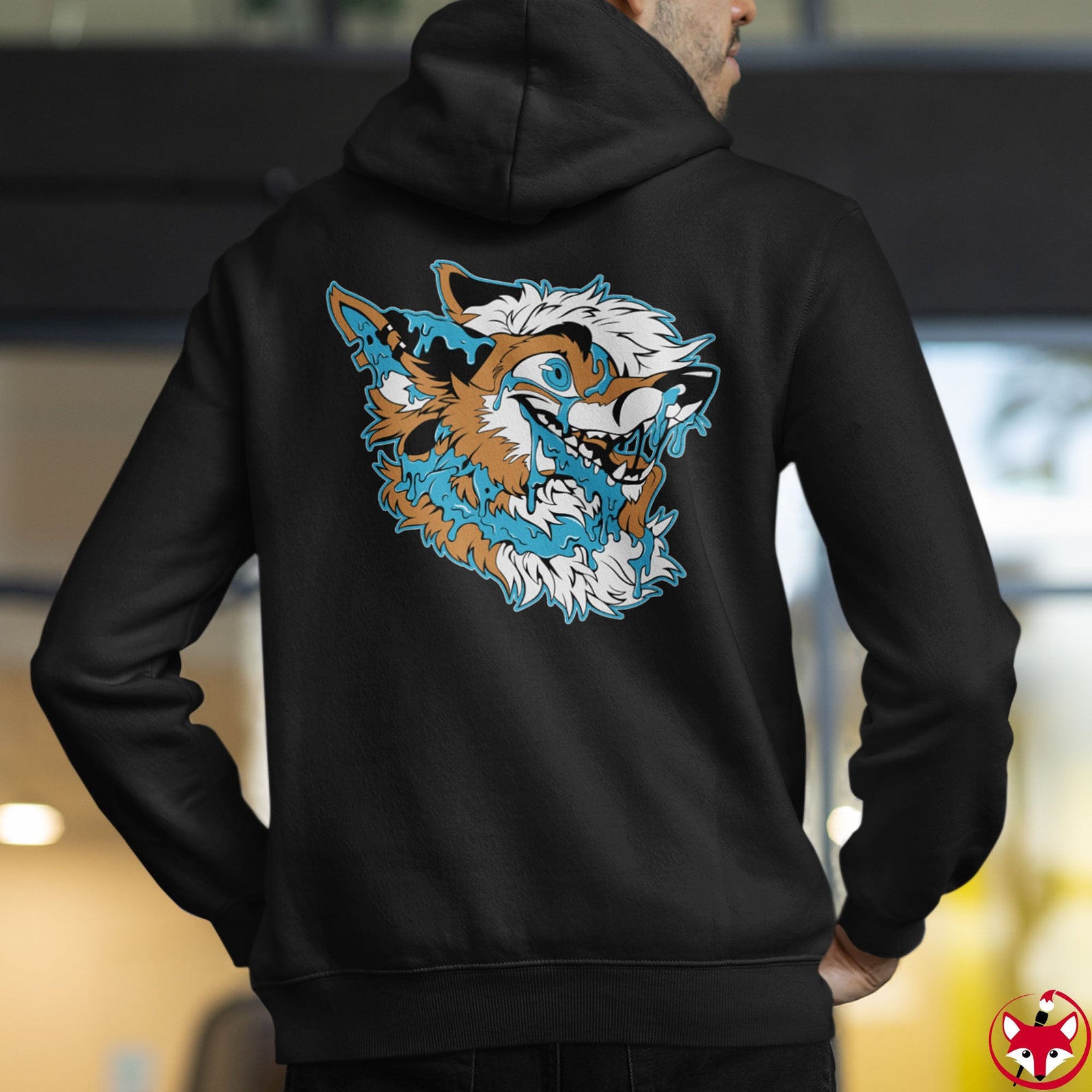 Orange and Blue - Hoodie Hoodie Artworktee 