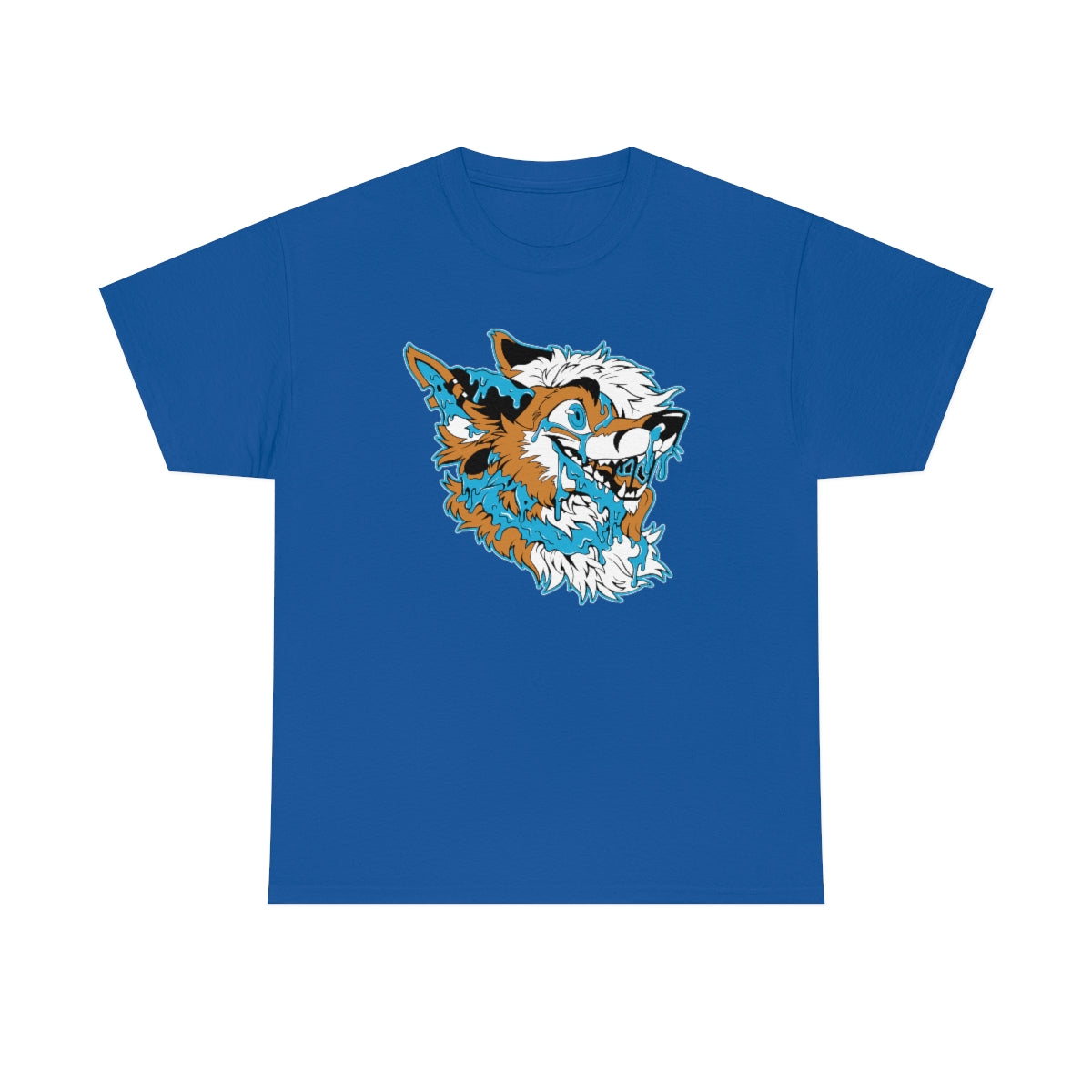 Orange and Blue - T-Shirt T-Shirt Artworktee Royal Blue S 