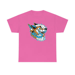 Orange and Blue - T-Shirt T-Shirt Artworktee Pink S 