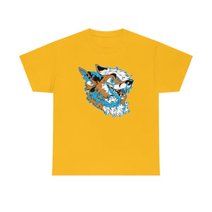 Orange and Blue - T-Shirt T-Shirt Artworktee Gold S 