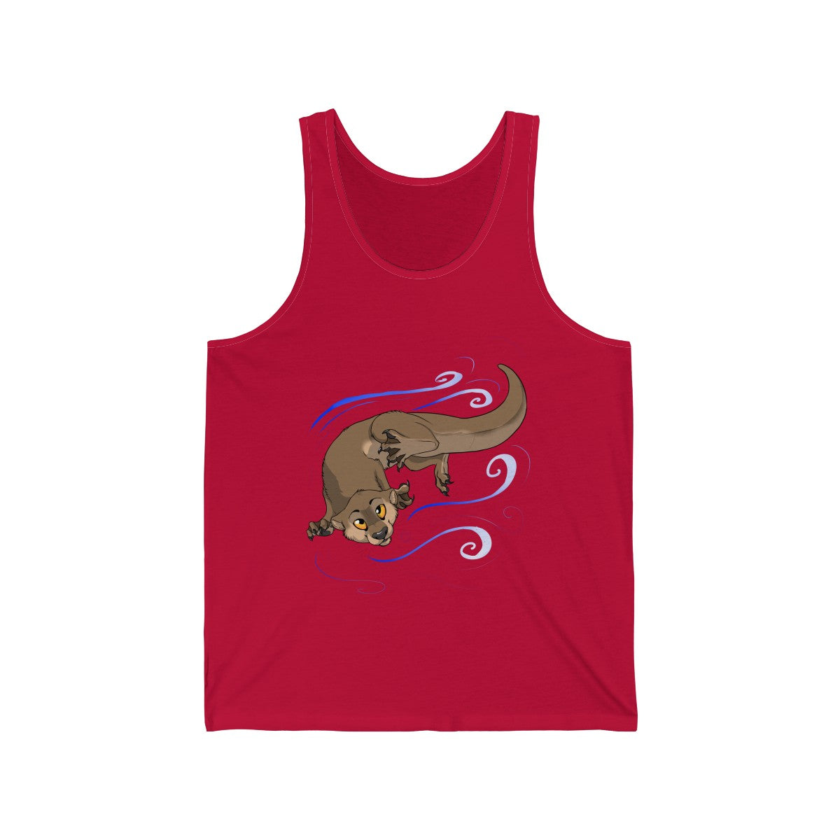 Otter - Tank Top Tank Top Dire Creatures Red XS 