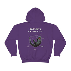 Otter Black - Hoodie Hoodie Artworktee Purple S 