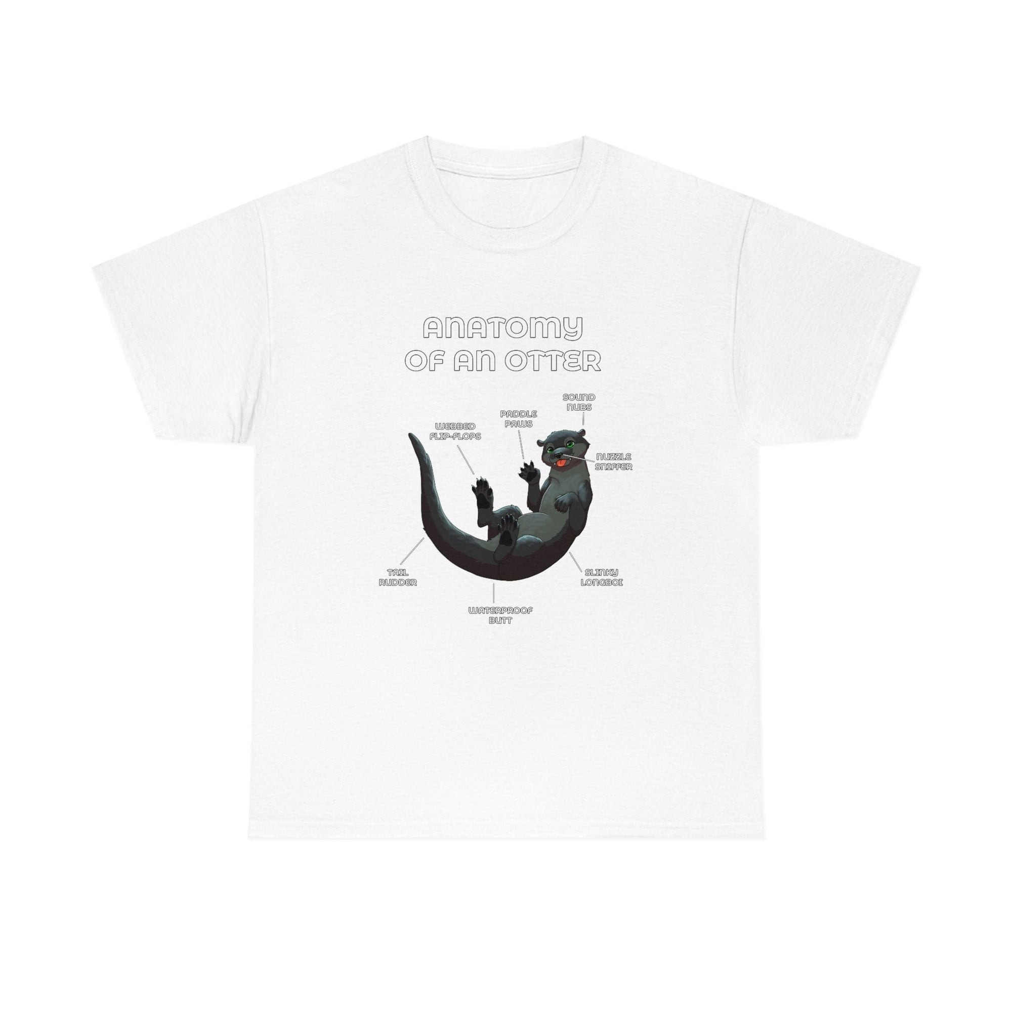 Otter Black - T-Shirt T-Shirt Artworktee White S 