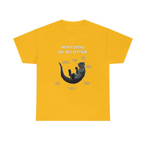 Otter Black - T-Shirt T-Shirt Artworktee Gold S 