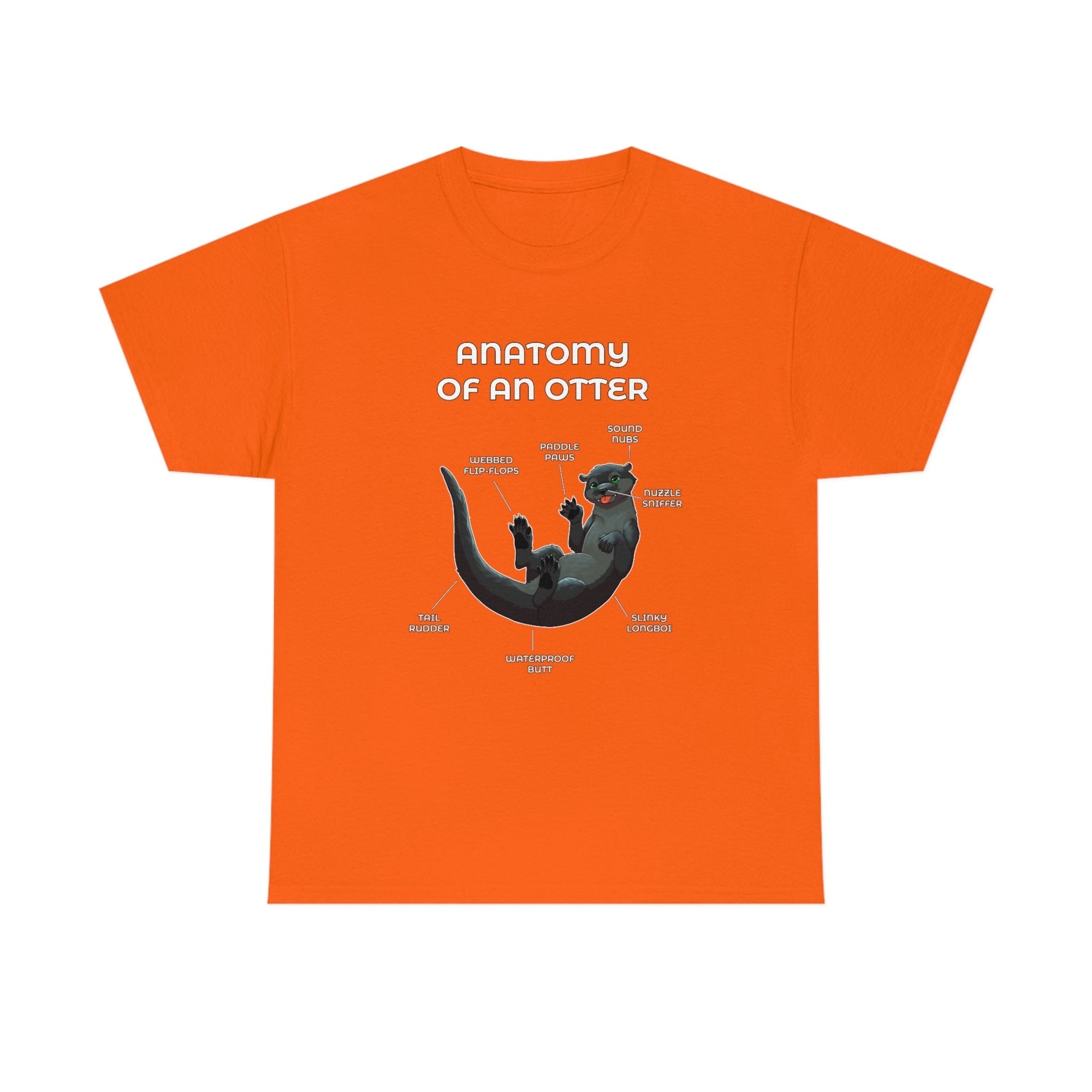 Otter Black - T-Shirt T-Shirt Artworktee Orange S 