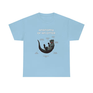 Otter Black - T-Shirt T-Shirt Artworktee Light Blue S 
