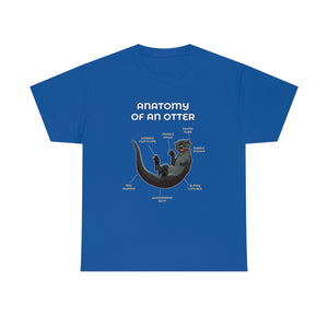 Otter Black - T-Shirt T-Shirt Artworktee Royal Blue S 