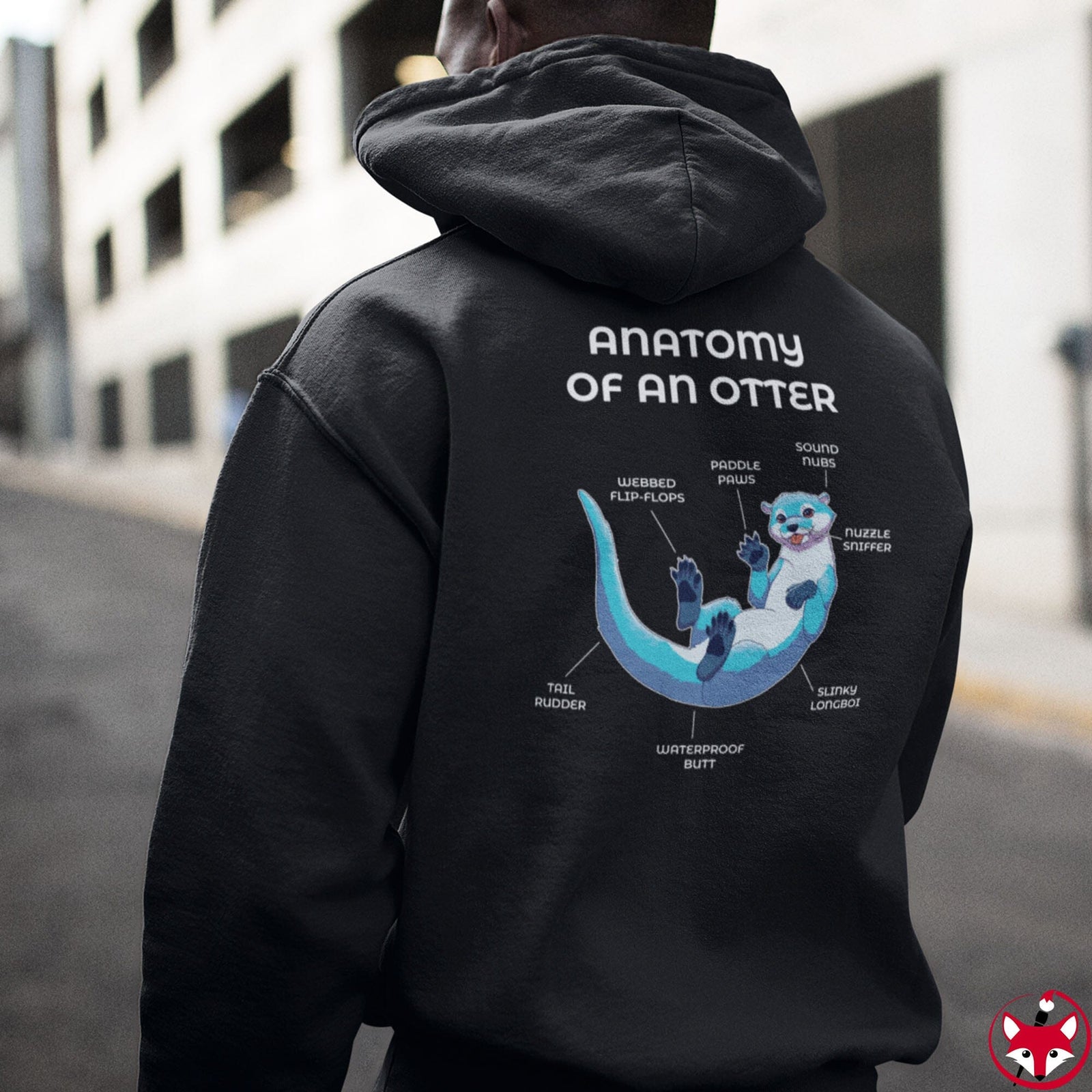 Otter Blue - Hoodie Hoodie Artworktee 