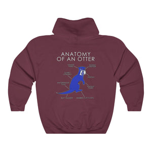 Otter Blue - Hoodie Hoodie Artworktee Maroon S 