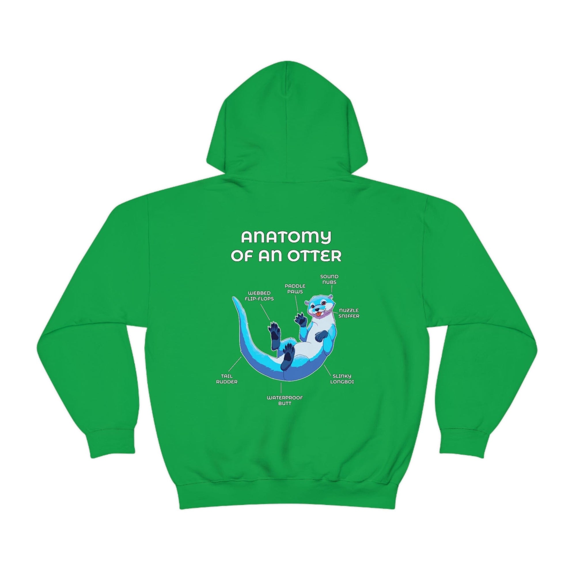 Otter Blue - Hoodie Hoodie Artworktee Green S 