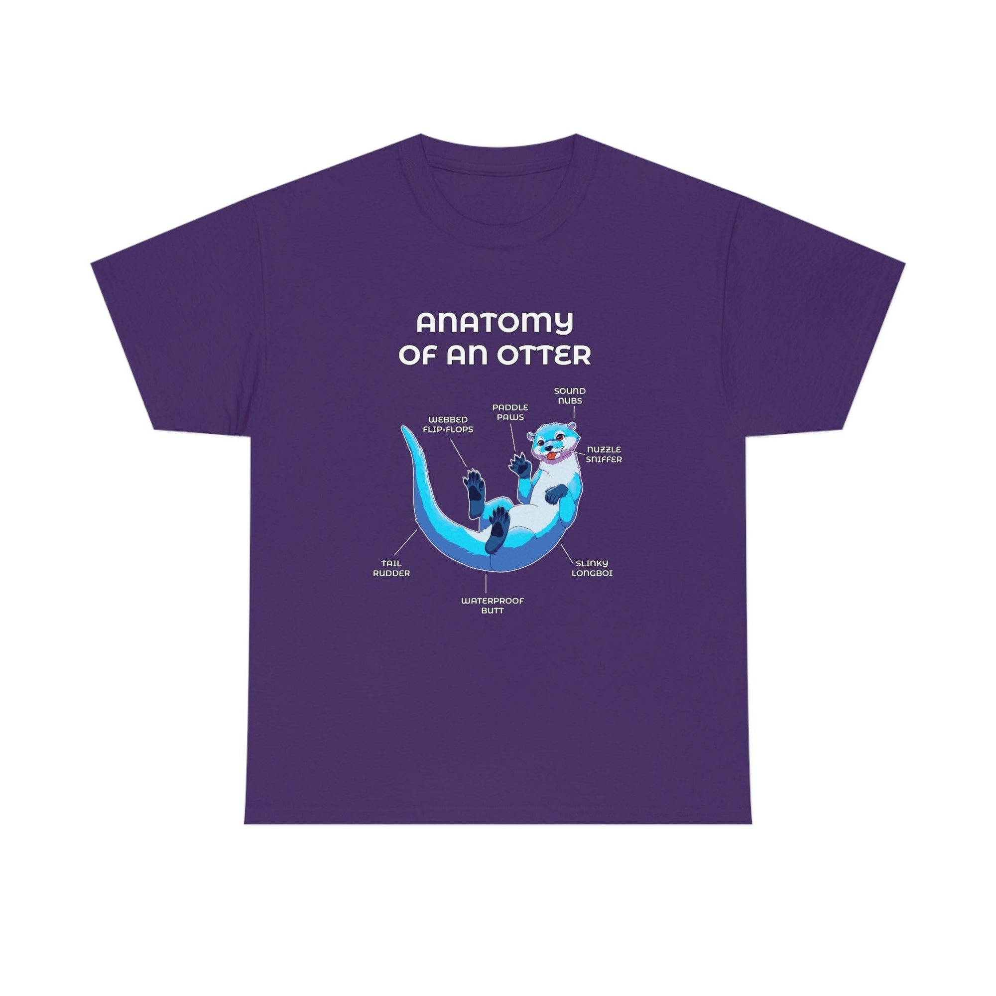 Otter Blue - T-Shirt Artworktee Purple S 