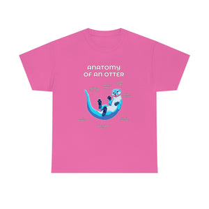 Otter Blue - T-Shirt Artworktee Pink S 