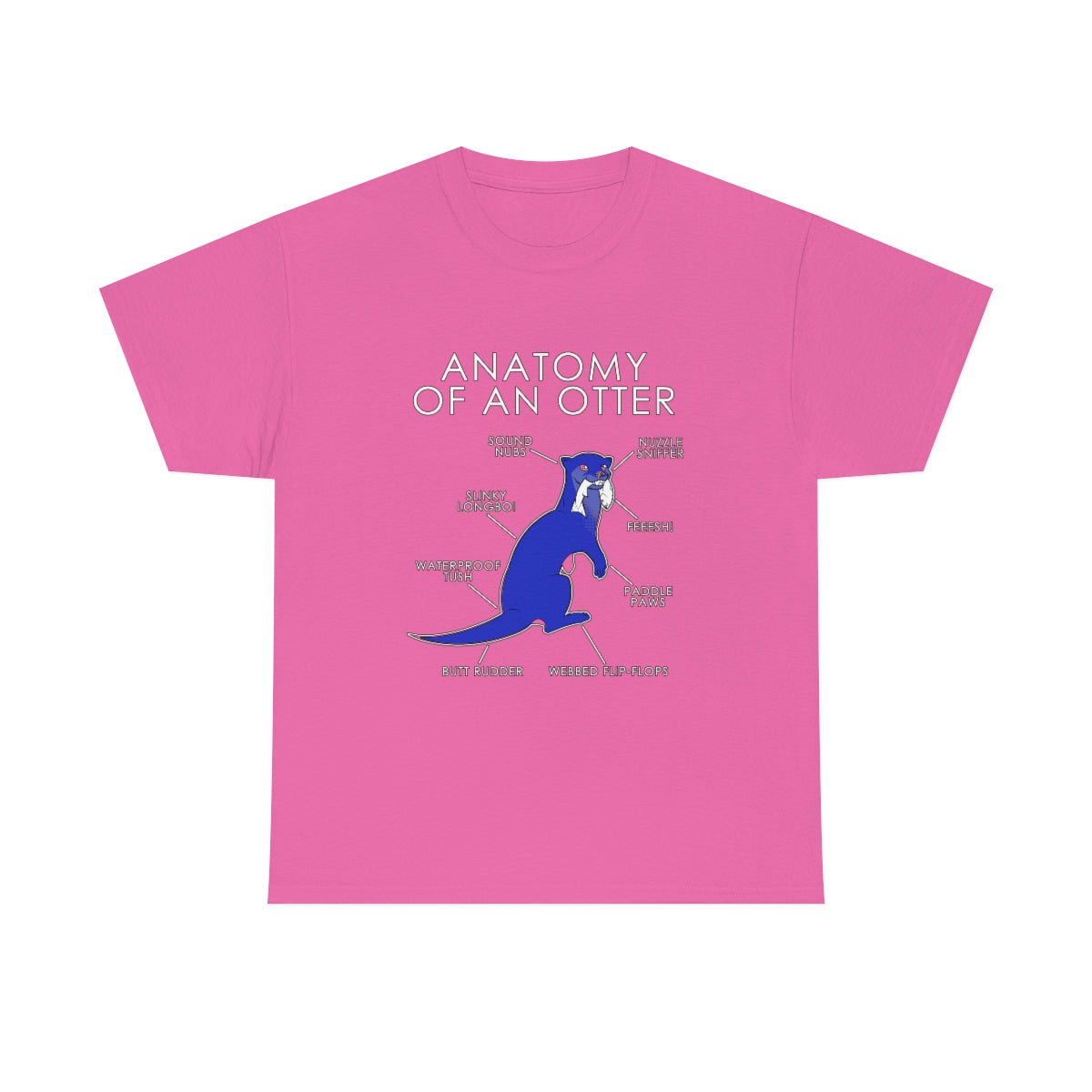 Otter Blue - T-Shirt T-Shirt Artworktee Pink S 