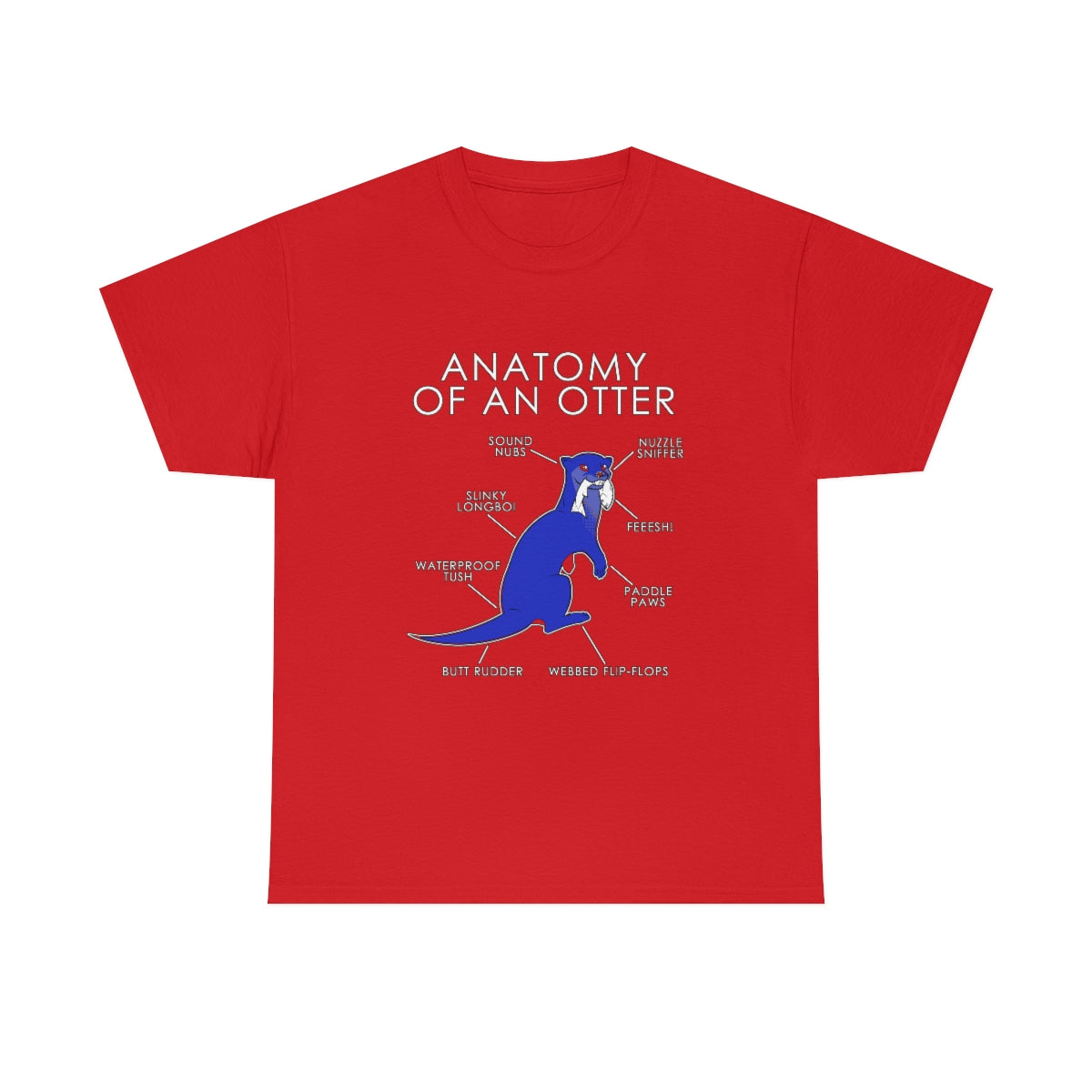 Otter Blue - T-Shirt T-Shirt Artworktee Red S 