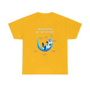 Otter Blue - T-Shirt Artworktee Gold S 