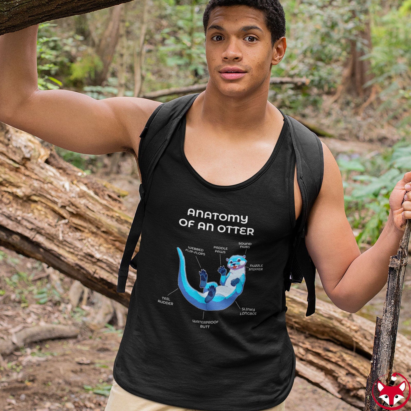 Otter Blue - Tank Top Tank Top Artworktee 