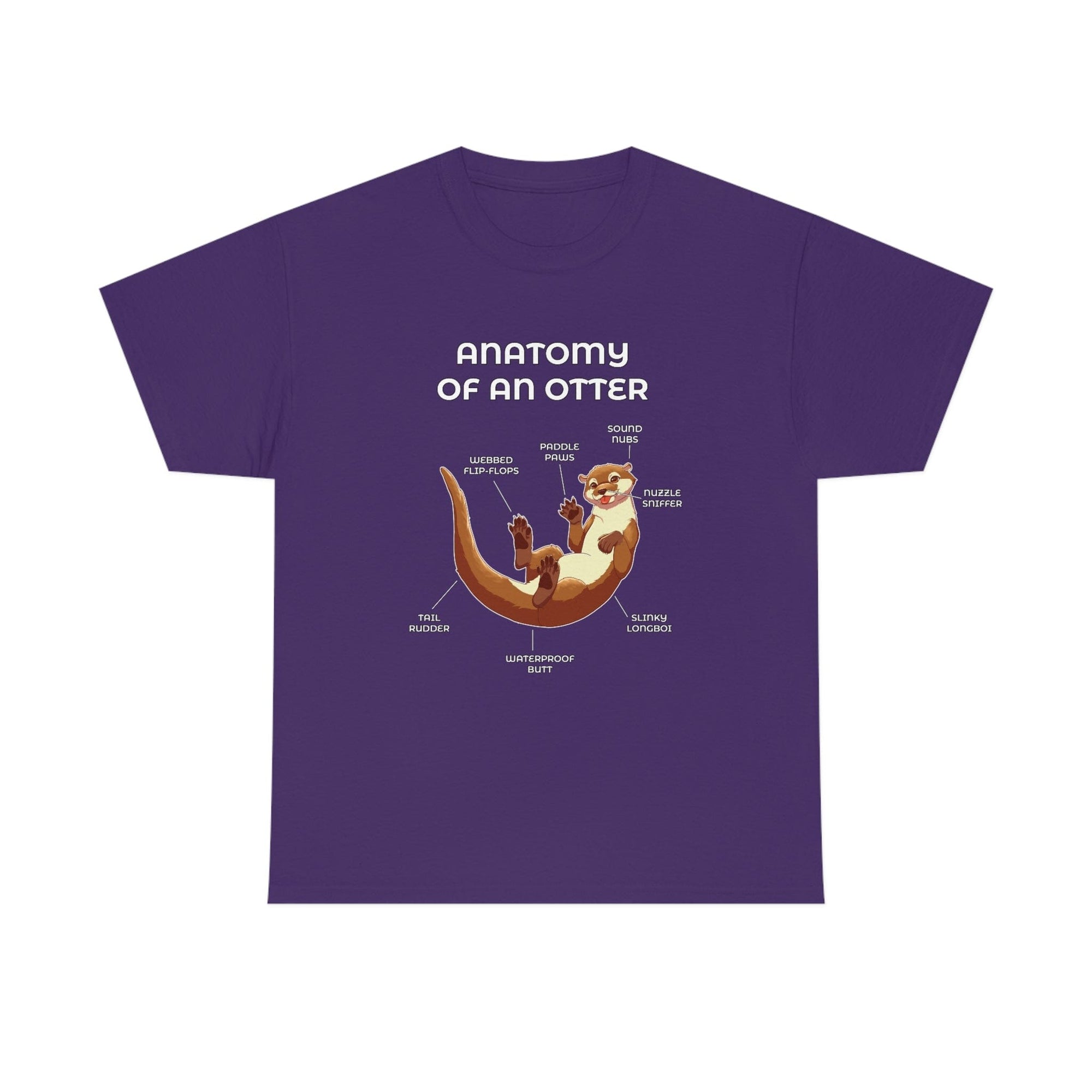 Otter Brown - T-Shirt T-Shirt Artworktee Purple S 