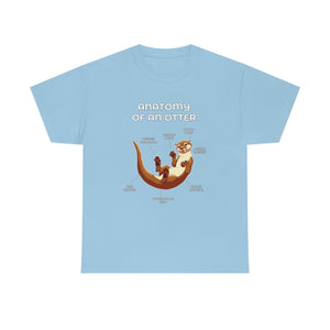 Otter Brown - T-Shirt T-Shirt Artworktee Light Blue S 