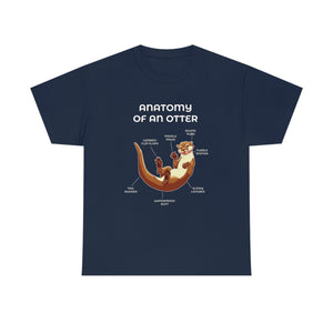Otter Brown - T-Shirt T-Shirt Artworktee Navy Blue S 