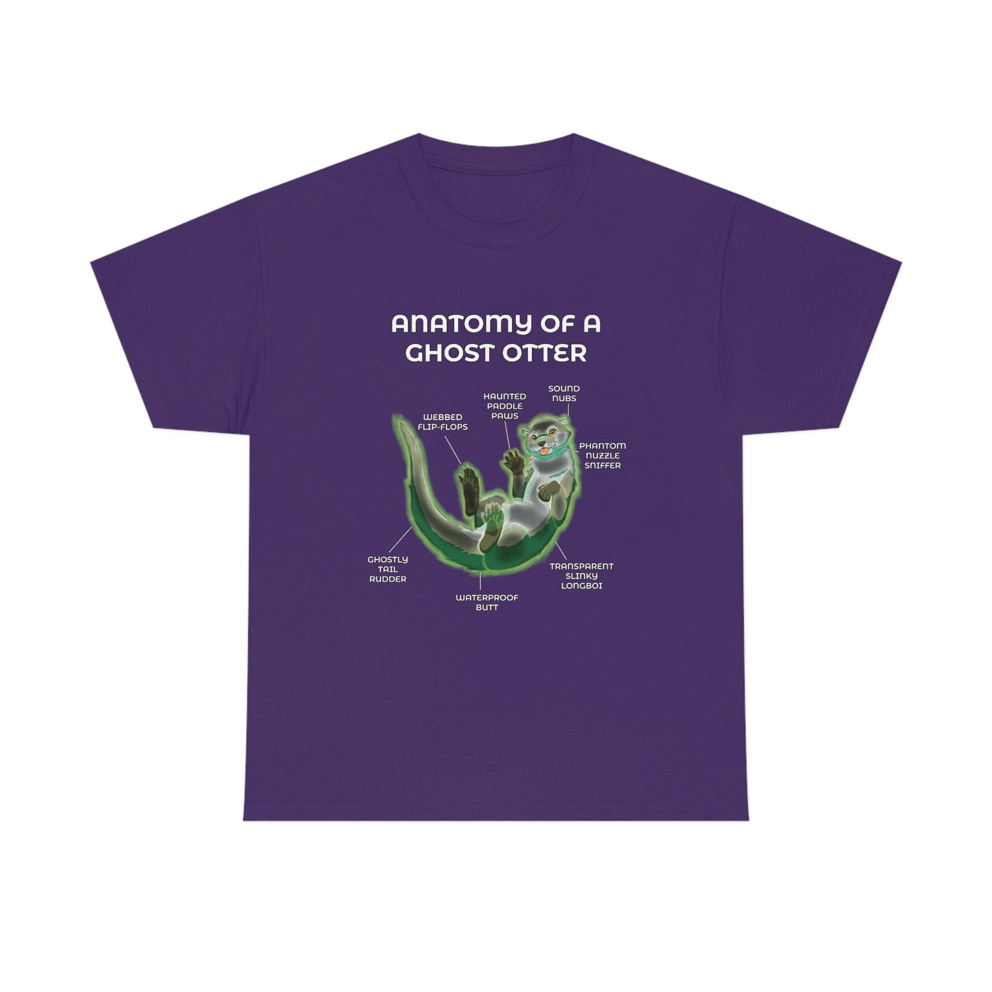 Otter Ghost - T-Shirt T-Shirt Artworktee Purple S 