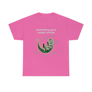 Otter Ghost - T-Shirt T-Shirt Artworktee Pink S 