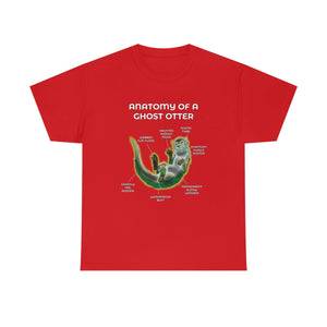Otter Ghost - T-Shirt T-Shirt Artworktee Red S 