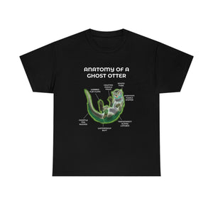 Otter Ghost - T-Shirt T-Shirt Artworktee Black S 