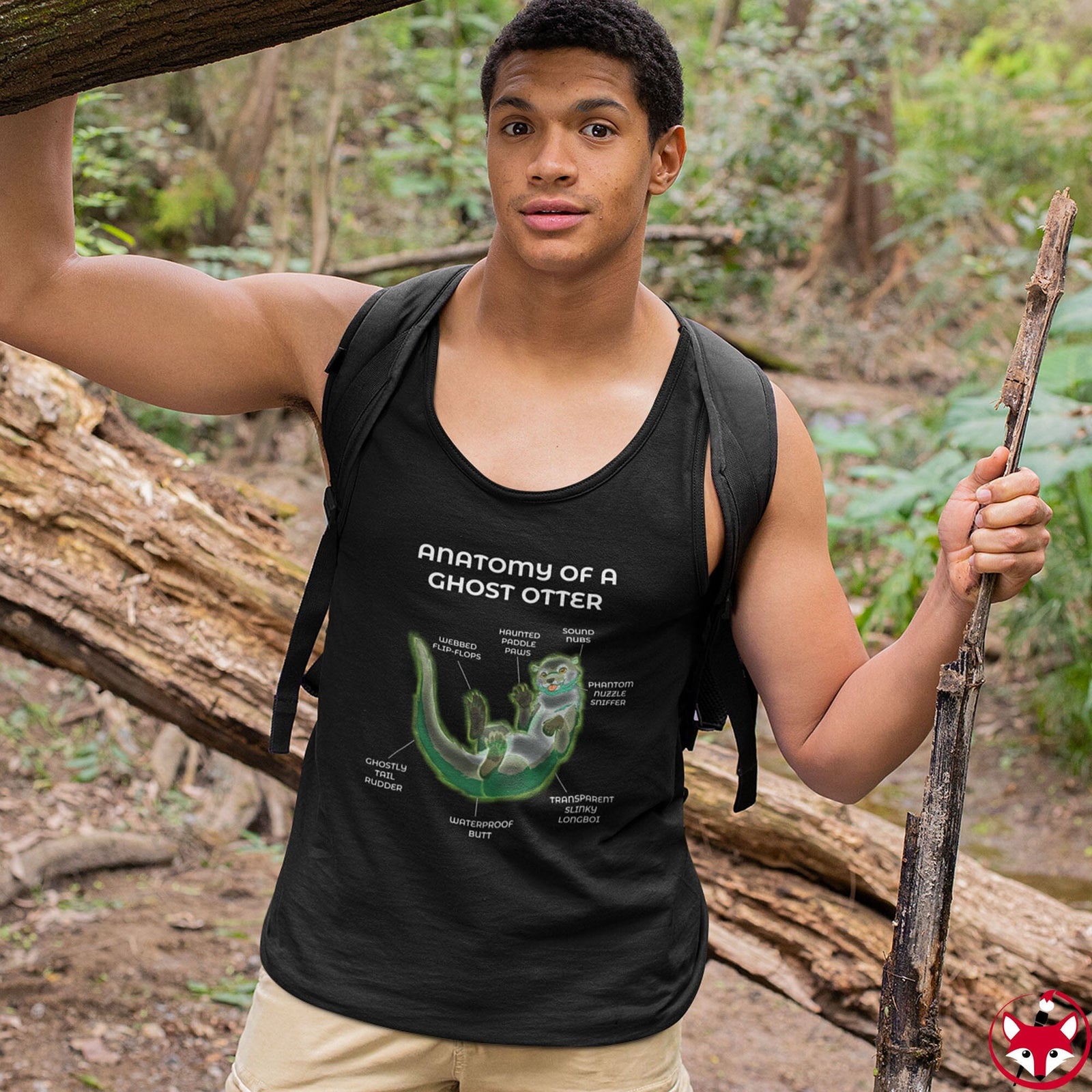 Otter Ghost - Tank Top Tank Top Artworktee 