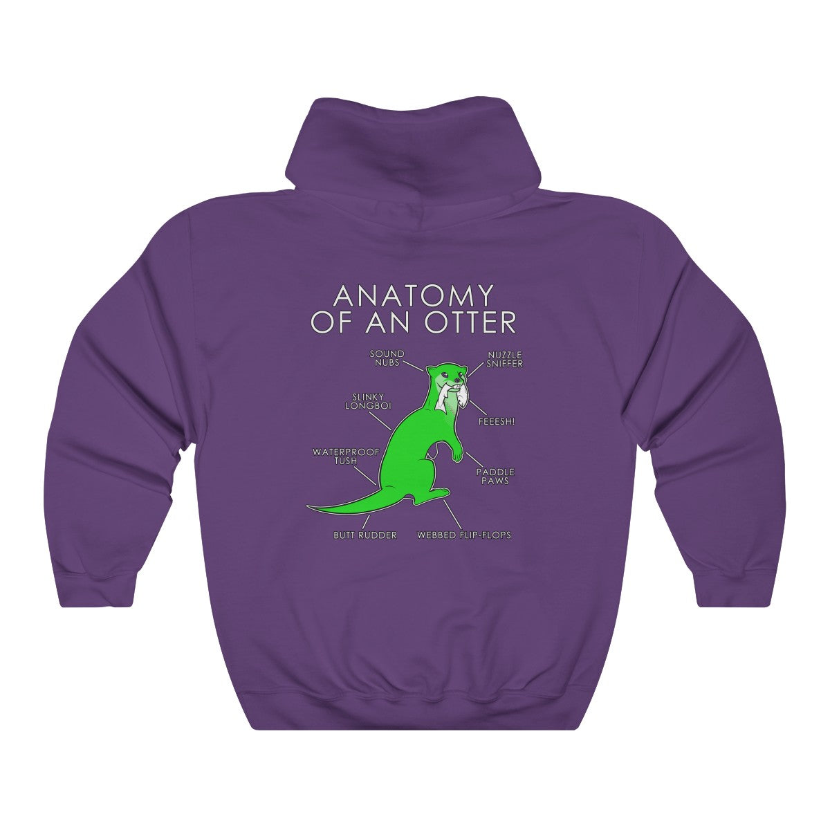 Otter Green - Hoodie Hoodie Artworktee Purple S 