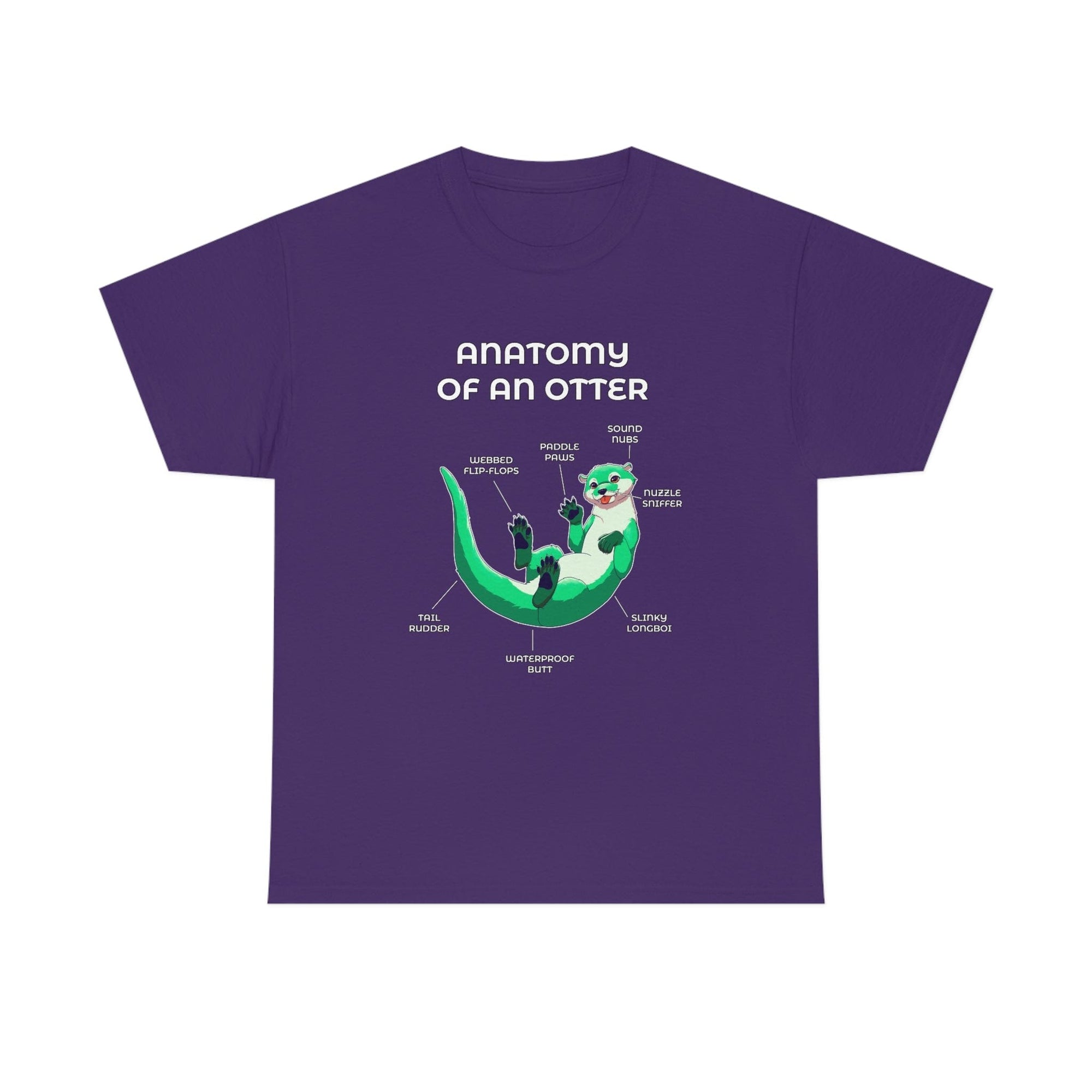 Otter Green - T-Shirt T-Shirt Artworktee Purple S 