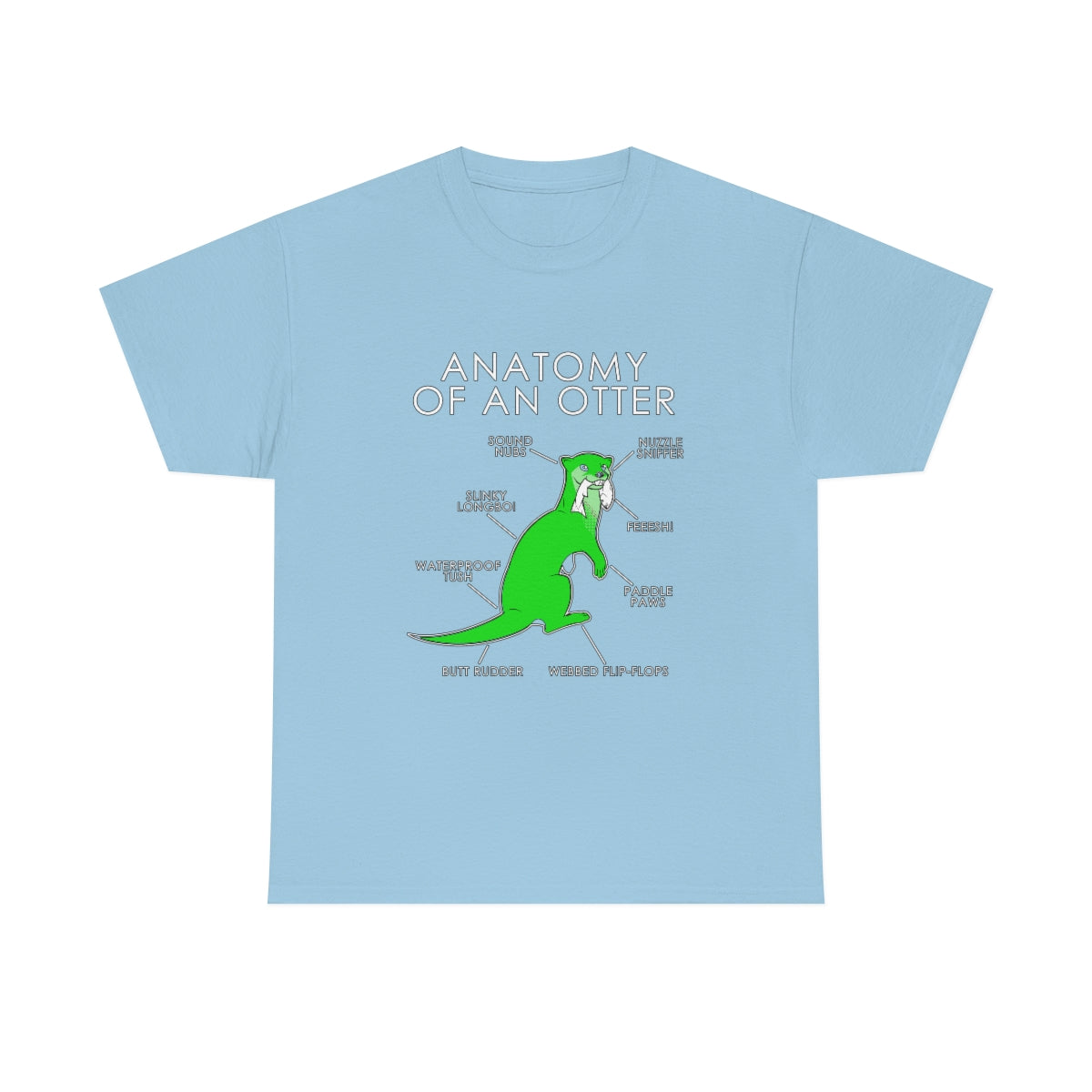 Otter Green - T-Shirt Tank Top Artworktee Light Blue S 