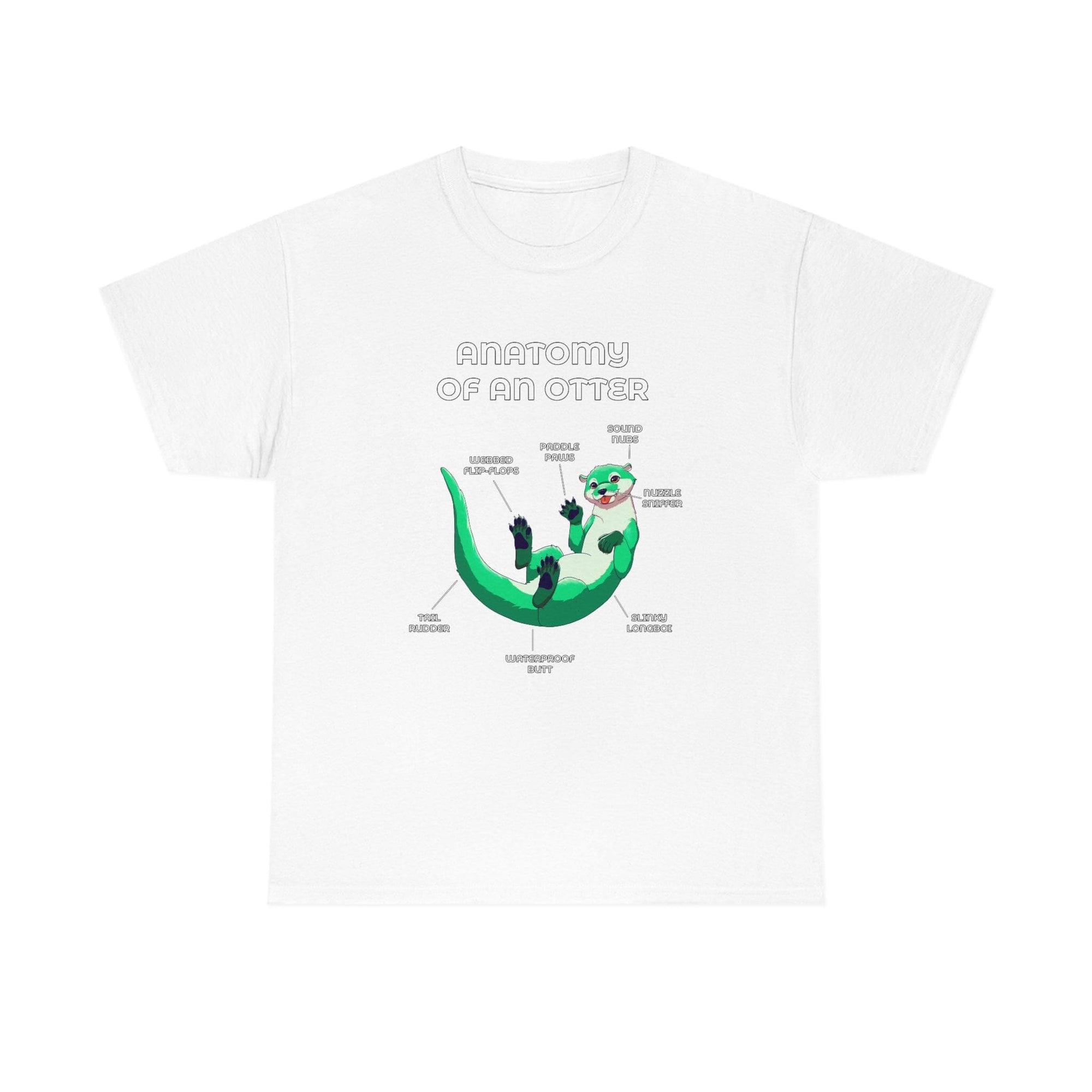 Otter Green - T-Shirt T-Shirt Artworktee White S 